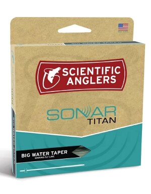 Scientific Anglers Sonar Titan Big Water Taper Sink 6+ Fly Line in Surf and Black